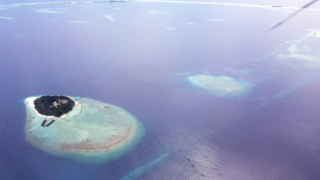 Maldive viste dall'idrovolante