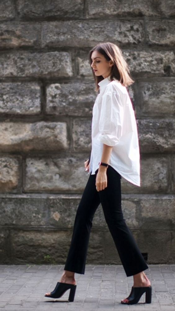 How to style a white button down