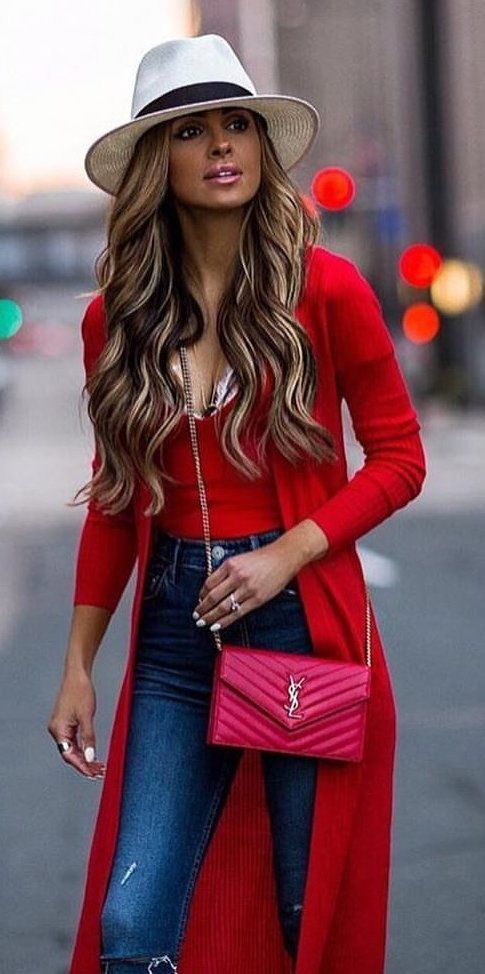 outfit rosso