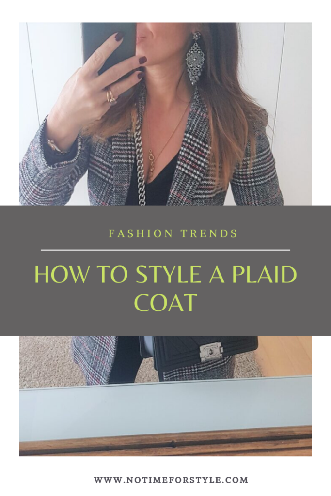 How to style a plaid coat