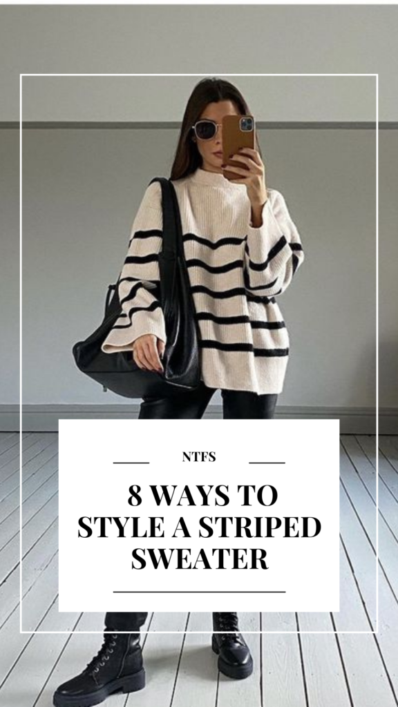 how to style a striped sweater