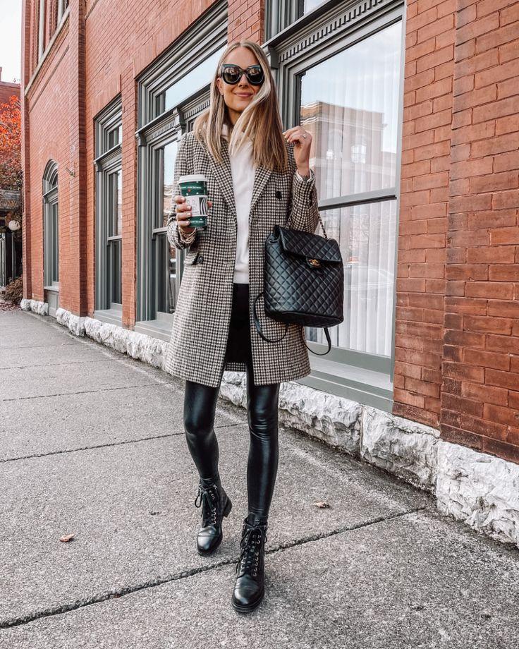 10 Ways To Style The Faux Leather Leggings From The #NSALE - Mia